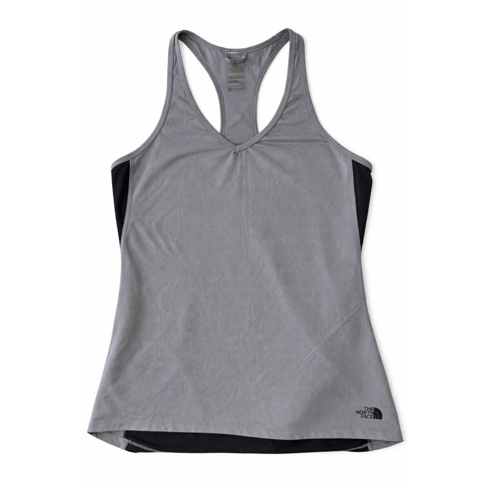 The North Face FlashDry Gray Racerback Tank Top L Athletic Outdoor‎ Gorpcore